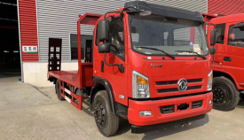 東風華神小黃牌平板運輸車現車展示